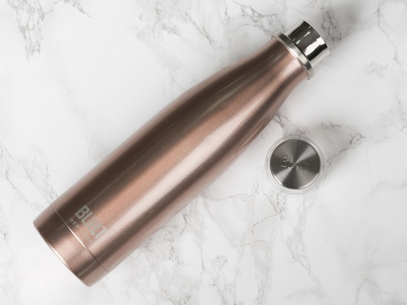 Built Double Walled Stainless Steel Water Bottle Rose Gold 500ml