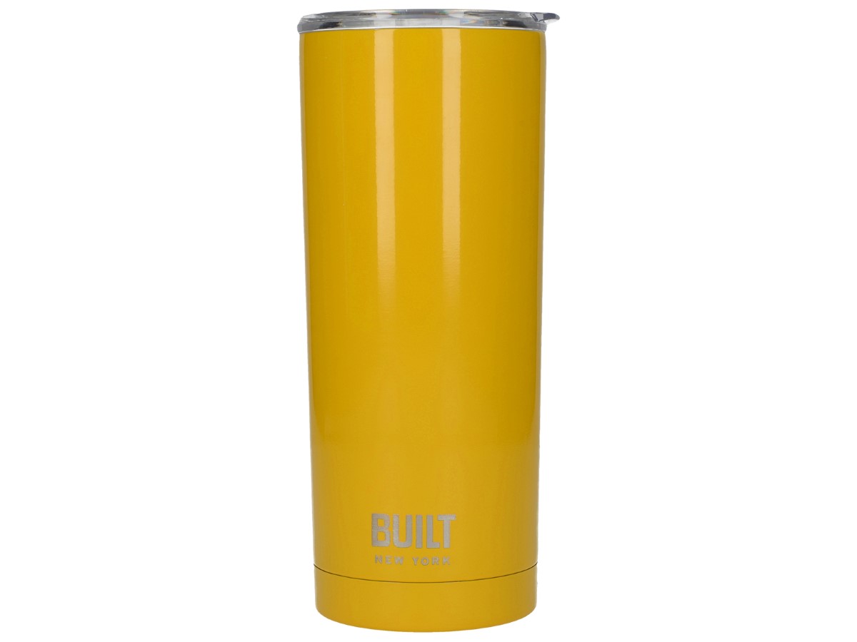 Built Double Walled Stainless Steel Water Tumbler Yellow 590ml