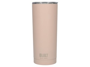 Built Double Walled Stainless Steel Water Tumbler Pale Pink 590ml