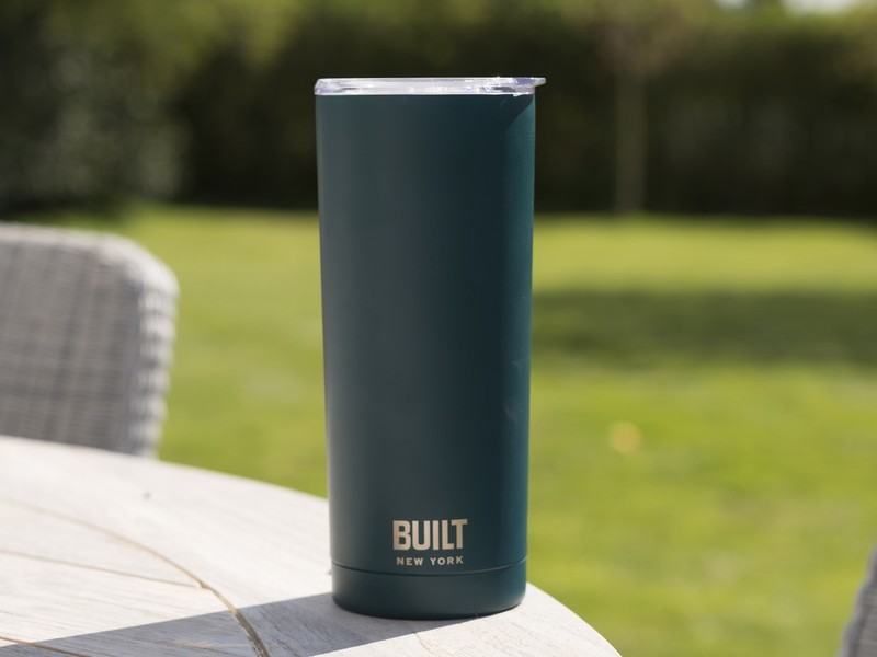 Built Double Walled Stainless Steel Water Tumbler Teal 590ml