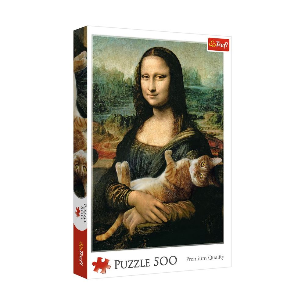 Trefl Mona Lisa And Purring Kitty/Bridgeman 500 Pcs Jigsaw Puzzle