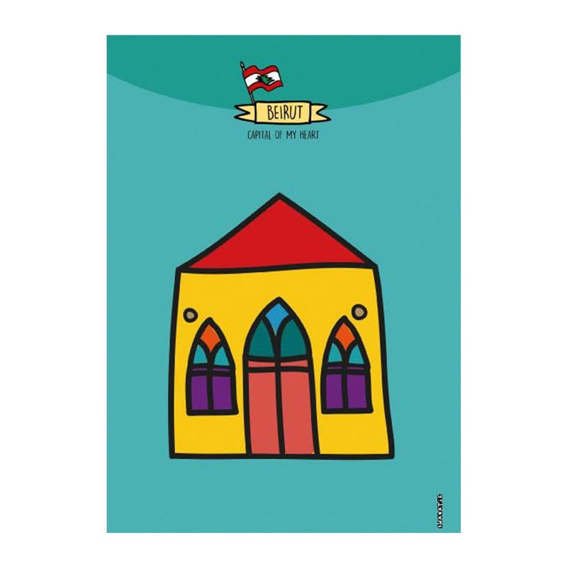 Luanatic Beirut House Wood Poster