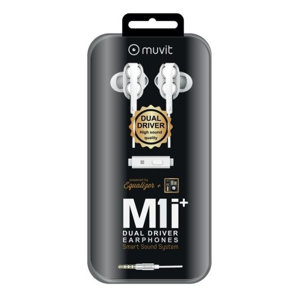 Muvit M1I+ 3.5mm In-Ear Earphones White