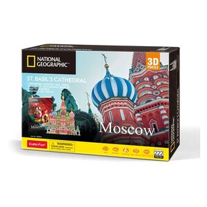 Cubic Fun National Geographic St. Basil's Cathedral Moscow 3D Puzzle (222 Pieces)