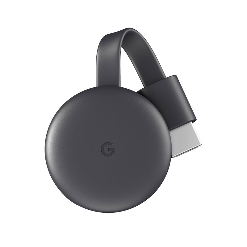 Google Chromecast Charcoal (3rd Gen) + Google Home Mini Charcoal