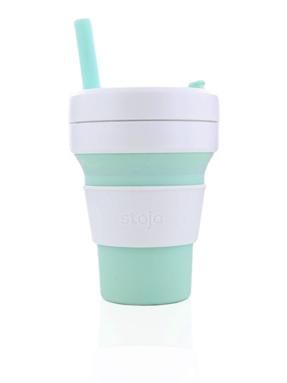 Stojo Biggie Collapsable Cup Mint Light Green 470ml