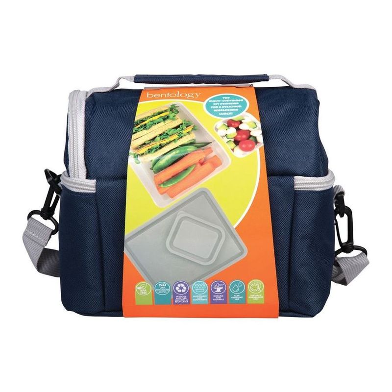 Bentology Dual Lunch Kit Night with Gray