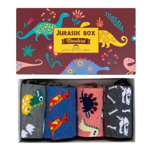 Moustard Unisex Socks Jurassic Box