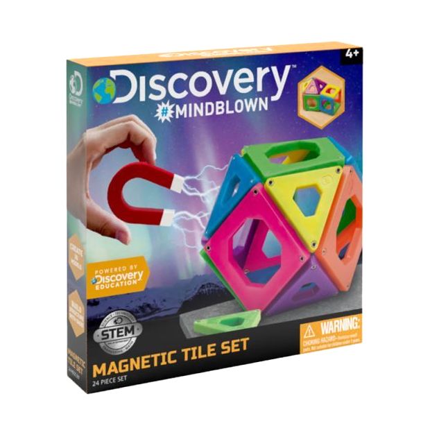 Discovery Magnetic Tiles (24 Pieces)