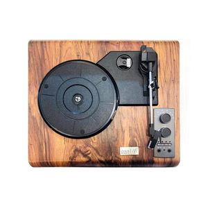 MJI 1689 Belt-Drive Turntable with Built-in Speakers - Wood