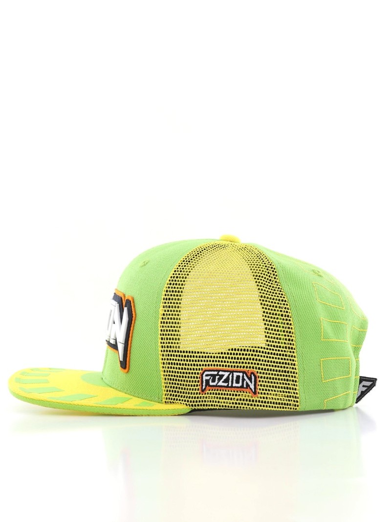 Fuzion Xtreme Snapback Trucker Cap Green/Yellow