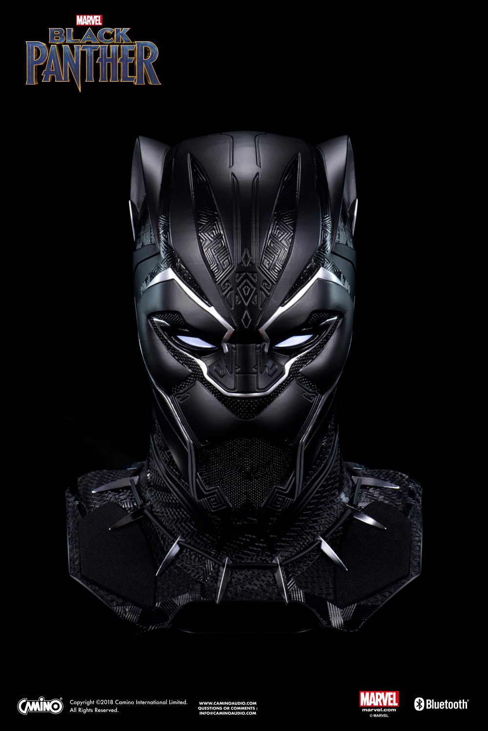 Camino Marvel Black Panther Life-Size Bluetooth Speaker
