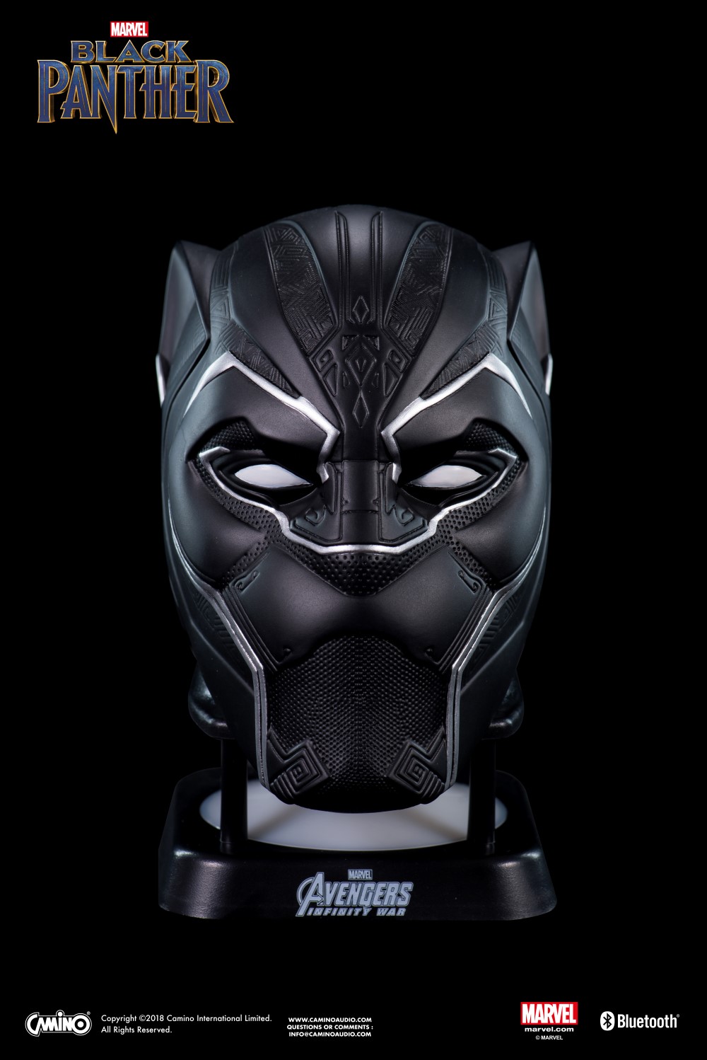 Camino Marvel Black Panther Mini Bluetooth Speaker