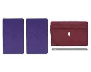 Inscribe Journals + Wallet + Pen Set Purple Crimson