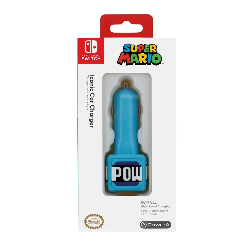 PowerA Iconic Car Charger Pow for Nintendo Switch