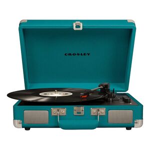 Crosley Cruiser Deluxe Portable Turntable with Built-in Speakers - Teal