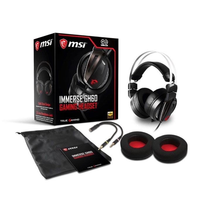 MSI Immerse GH60 Black Gaming Headset