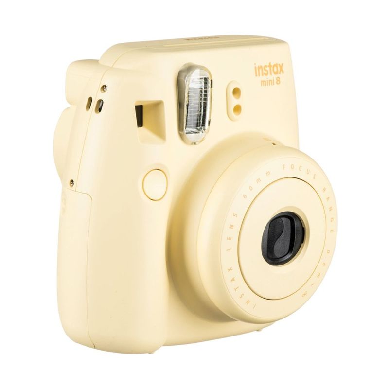 Fujifilm instax mini 8 Instant Film Camera Yellow (Bundle)