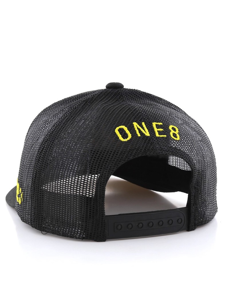 One8 Headers Filter Bs Calligraphy Curved Brim Trucker Hat Unisex Cap Osfa