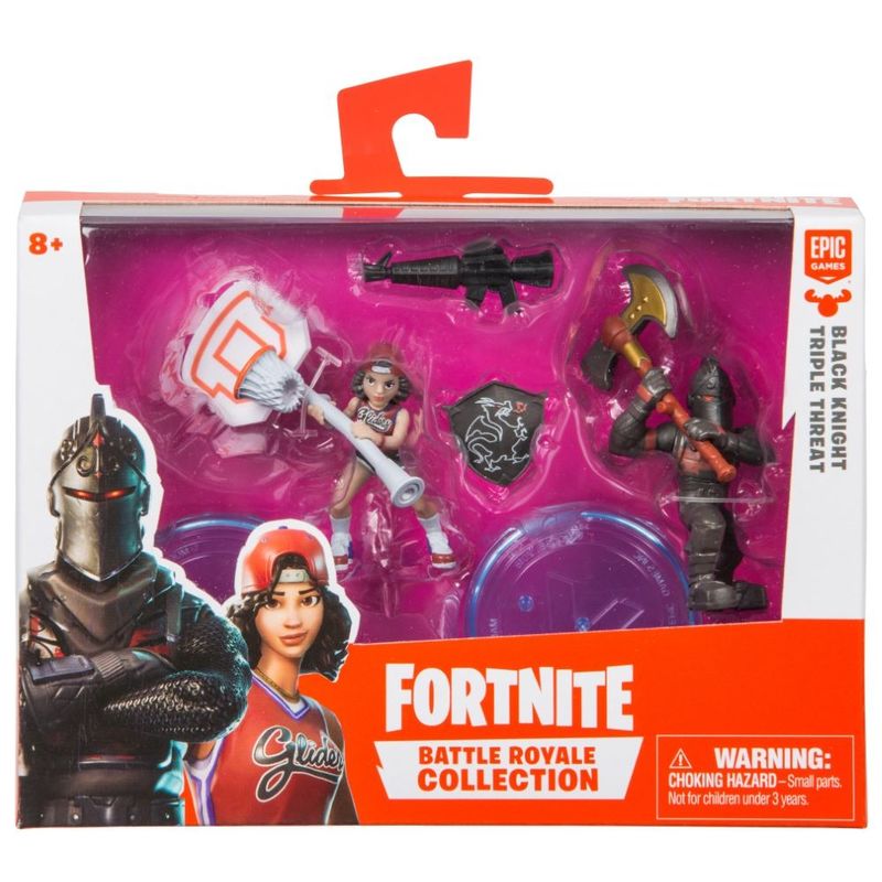 Fortnite Battle Royale Collection S1 Black Knight & Triple Threat 2 Inch Duo Pack
