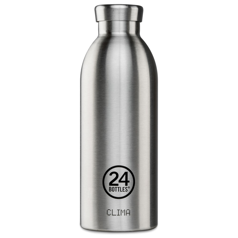24 Bottles Clima Bottle Basic Steel 500ml