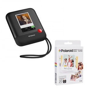 Polaroid POP Instant Print Camera Black + ZINK Paper (20 Sheets)