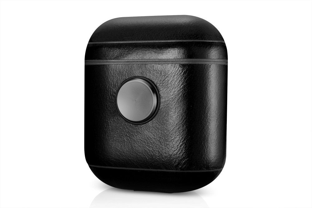 More.Plus Fidget Spinner Vintage Leather Case Black for AirPods