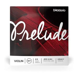 D'addario J810 4/4H Prelude Violin Strings 1/4 Scale Heavy Tension