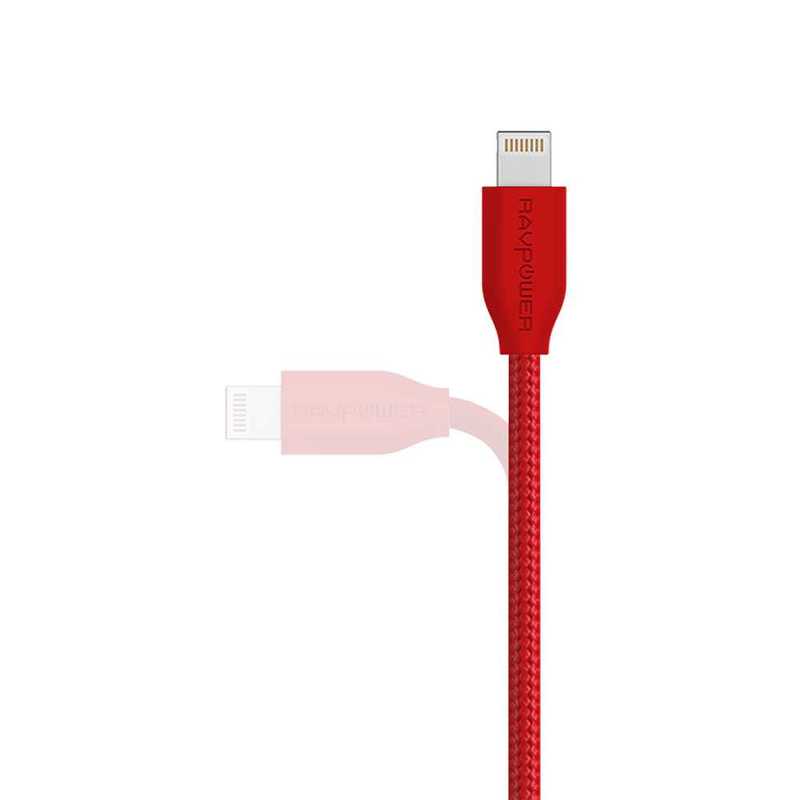 RAVPower Kevlar Braided Lightning Cable 0.9m Red