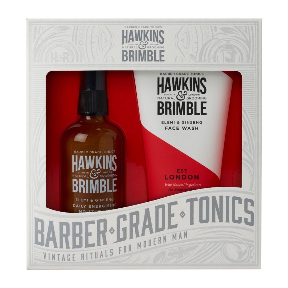 Hawkins & Brimble Face Gift Set Face Wash & Daily Moisturiser