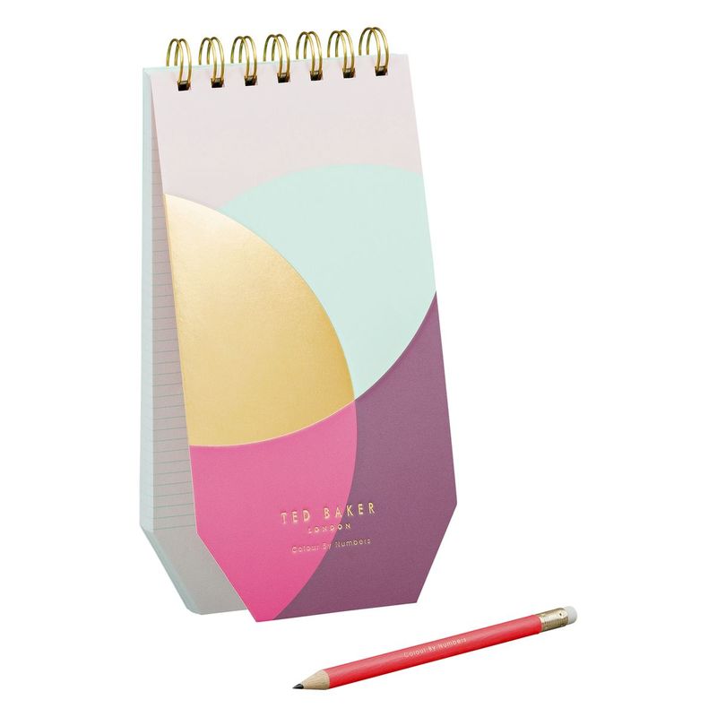Colour By Numbers Spiral Bound Jotter With Pencil