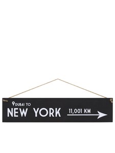 I Want It Now New York Wooden Location Sign