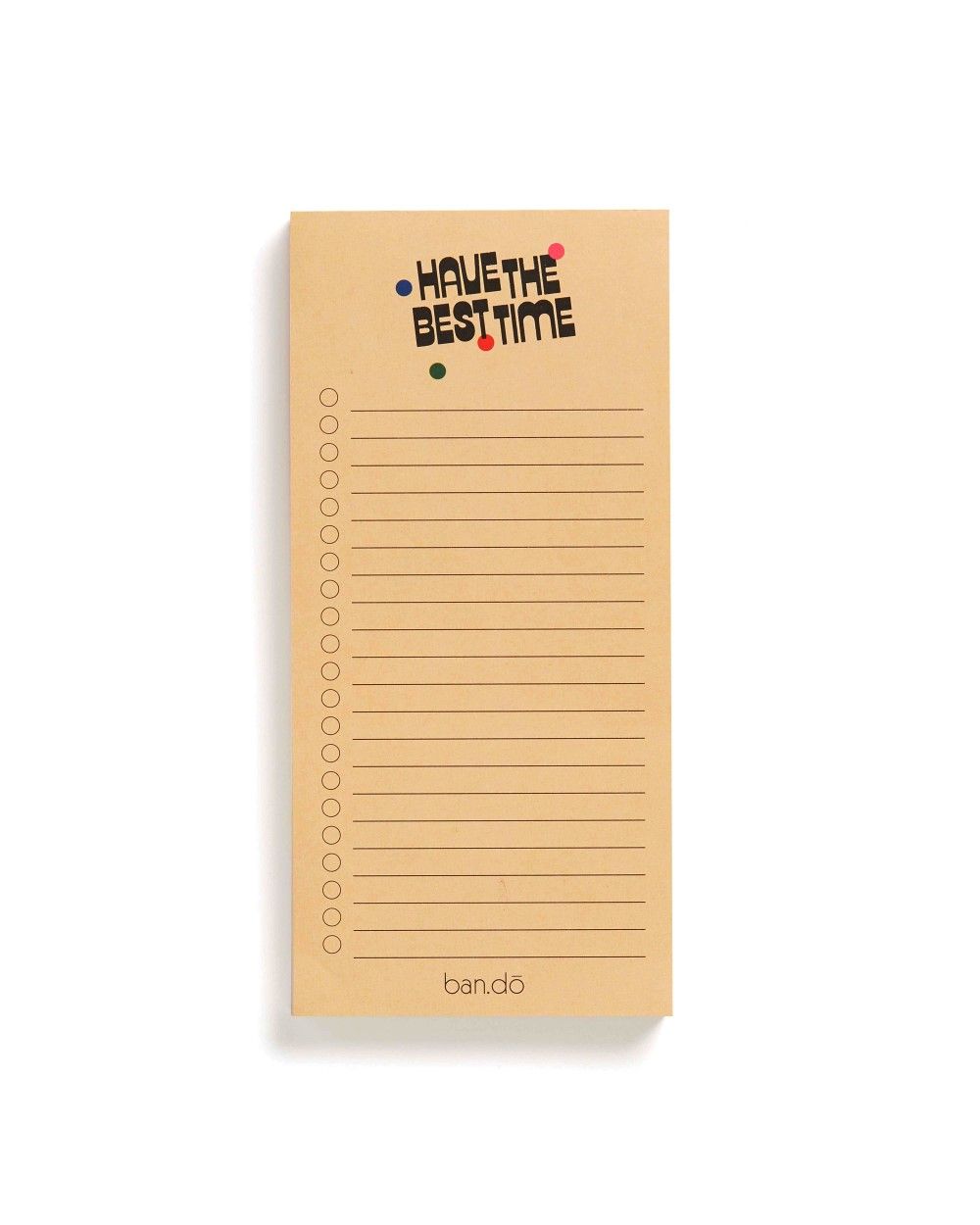Ban.do Take Note! Best Time Magnetic Notepad