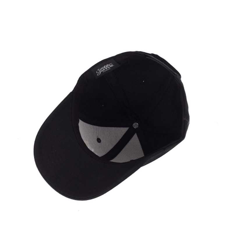 Sixth June Curved Cap With Logo Black