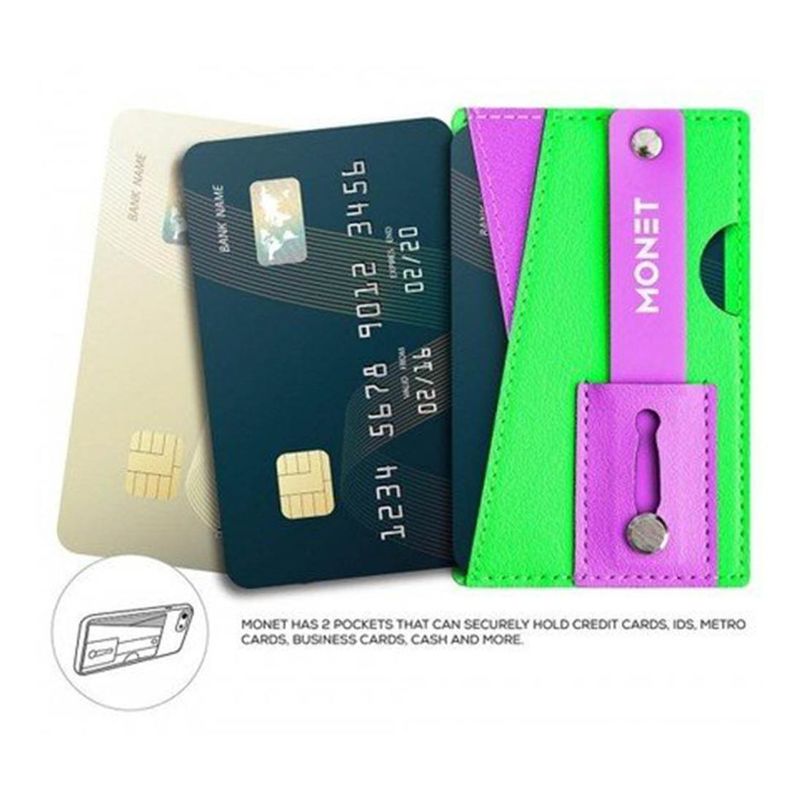 Monet Phone Wallet Green Purple