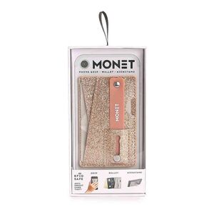 Monet Phone Wallet - Metallic Rose Gold