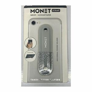 Monet Phone Wallet Glitter Silver