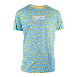 Rick & Morty Banana Aop Men's T-Shirt Blue