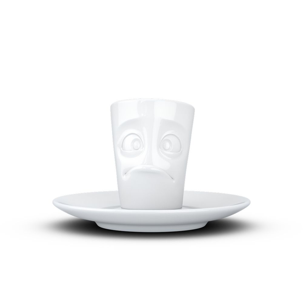 58 Products Tassen Espresso Mug with Handle Buffled White 100ml