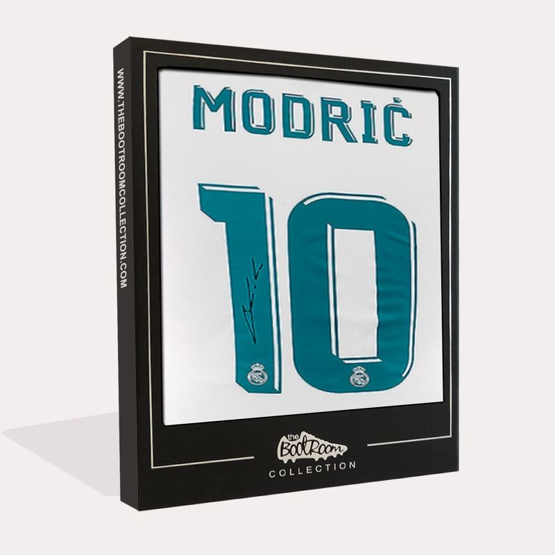 Bootroom Collection Authentic Signed Modric 18-19 Real Marid. Shirt (Boxed)