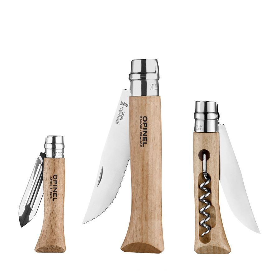 Opinel Nomad Cooking Kit Knives (Set of 3)