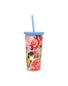 Ban.do Sip Sip Tumbler with Straw Flower Shop 590ml