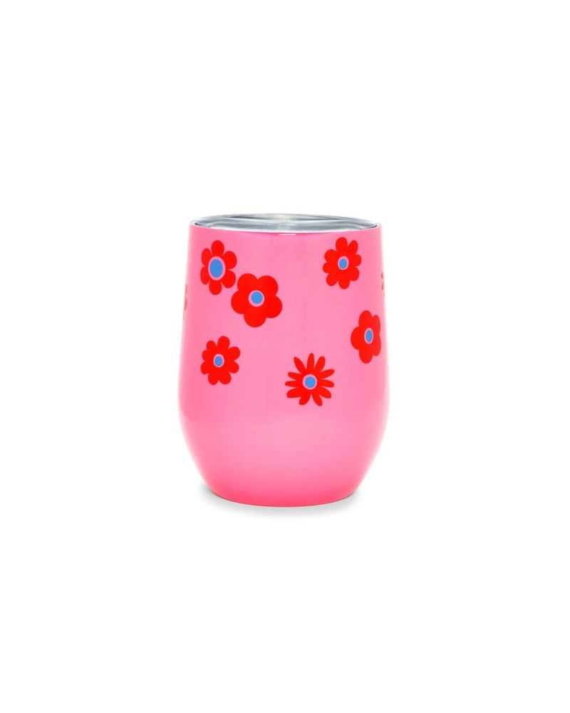 Ban.do Stainless Steel Cup with Lid Daisy