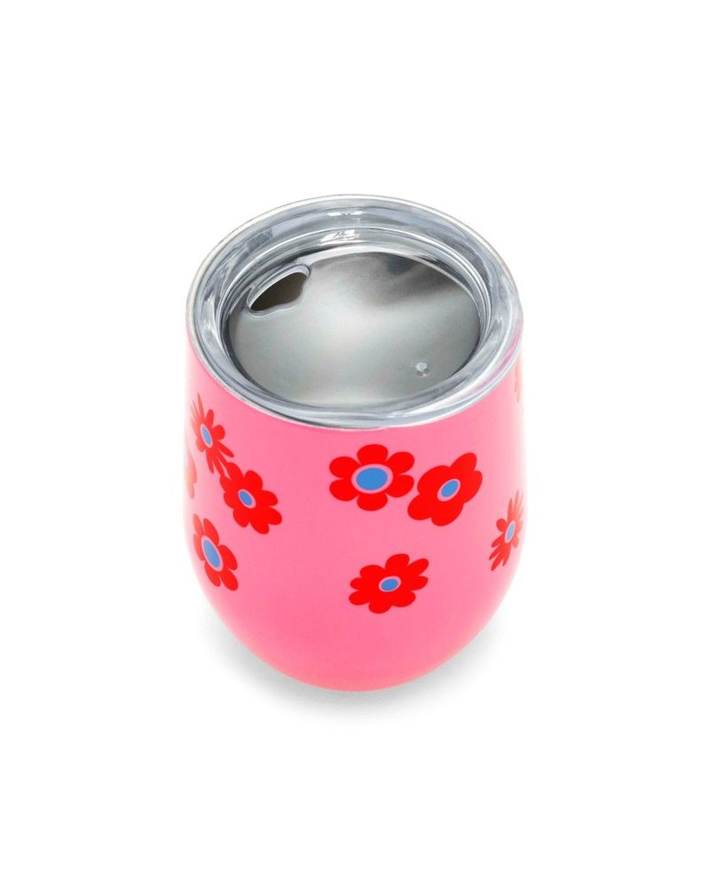 Ban.do Stainless Steel Cup with Lid Daisy
