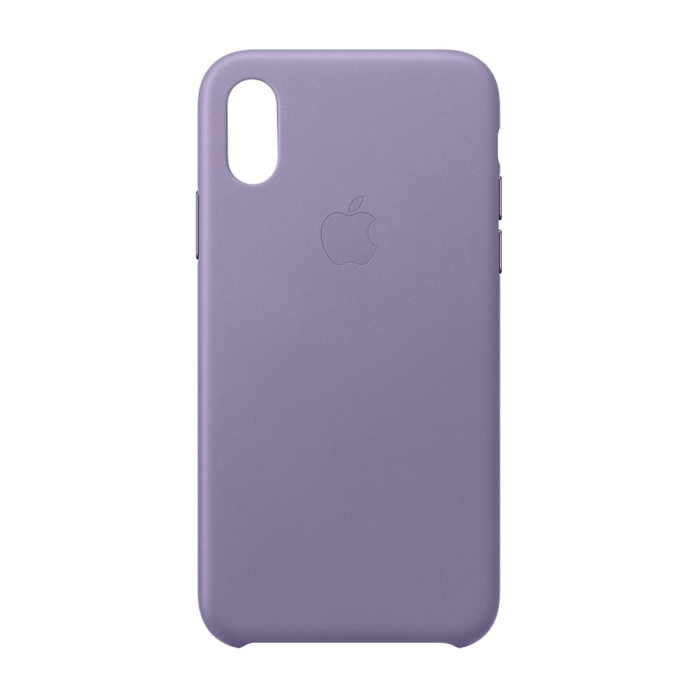 Apple Leather Case Lilac for iPhone XS