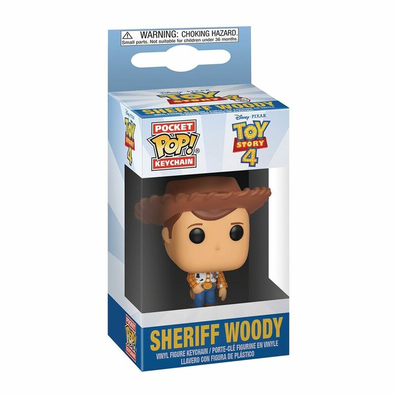 Funko Pocket Pop! Disney Toy Story 4 Sheriff Woody 2-Inch Vinyl Figure Keychain