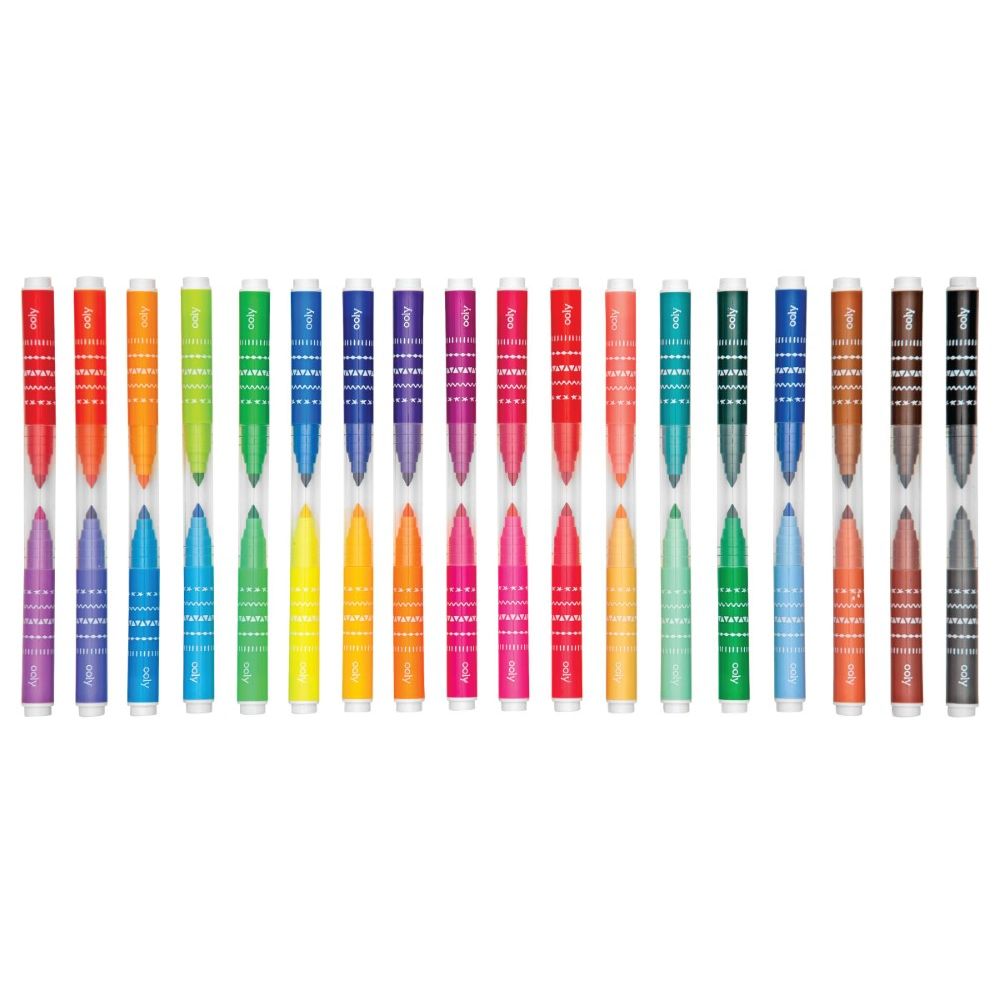 Ooly Double Up 2 In 1 Travel Mini Markers (Set Of 36)