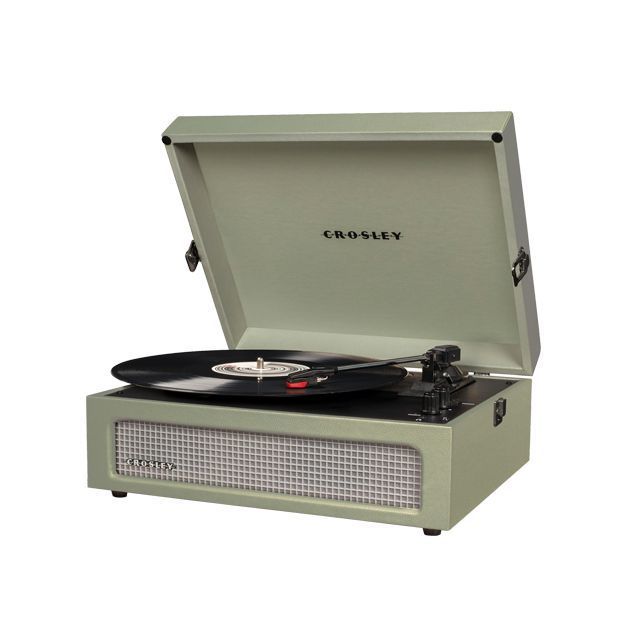 Crosley Voyager Portable Bluetooth Turtable with Built-in Speakers - Sage