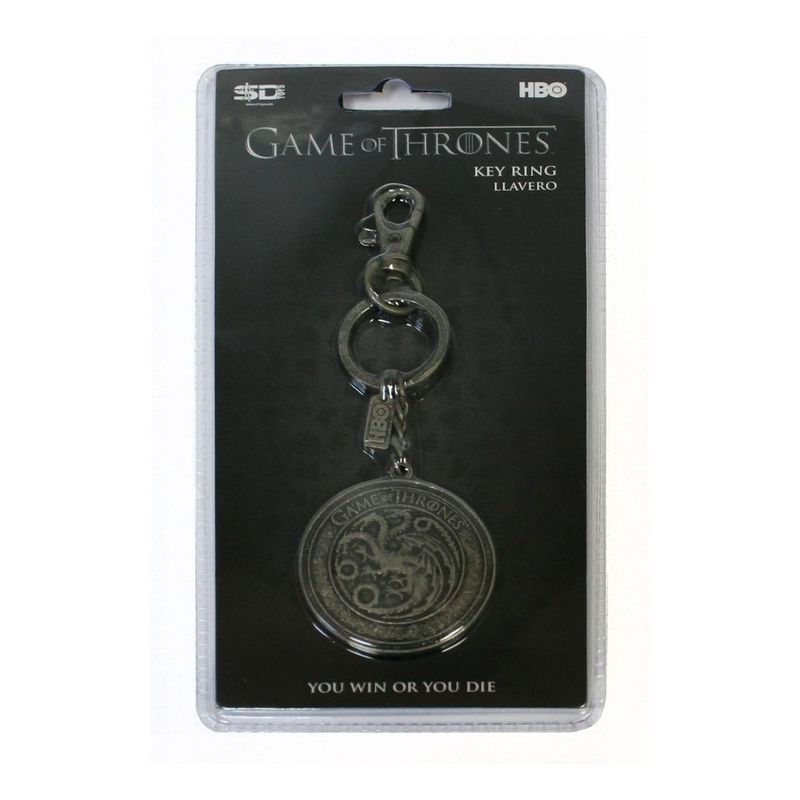 Game of Thrones Targaryen Shield Snap Keychain