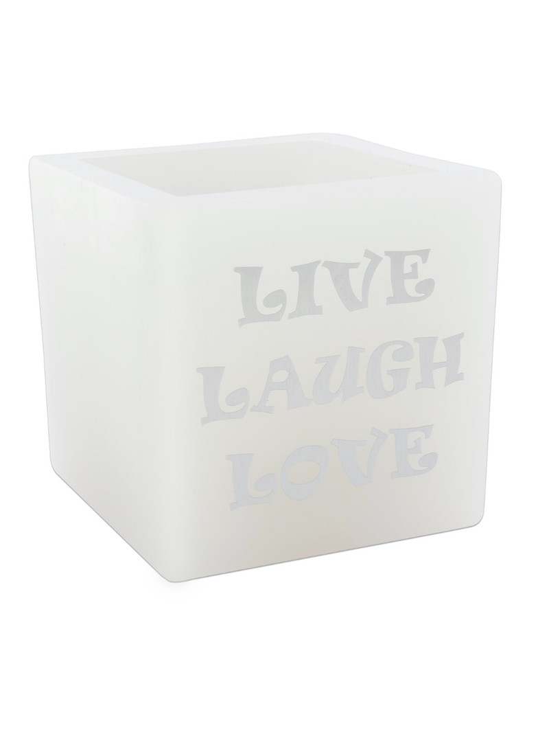 Candle Connection Live Laugh Love Candle White